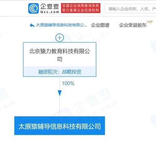 猿輔導關聯公司在太原成立新公司，拓展互聯網文化服務與廣告業務